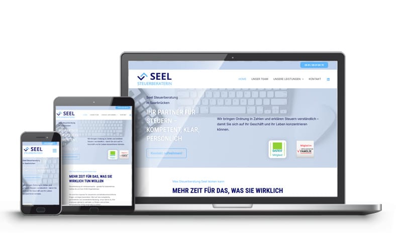 Web Referenz - Seel Steuerberatung