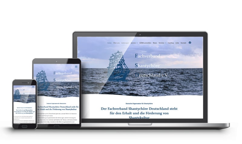 Referenz für Website - Fachverband der Shantychöre Deutschland