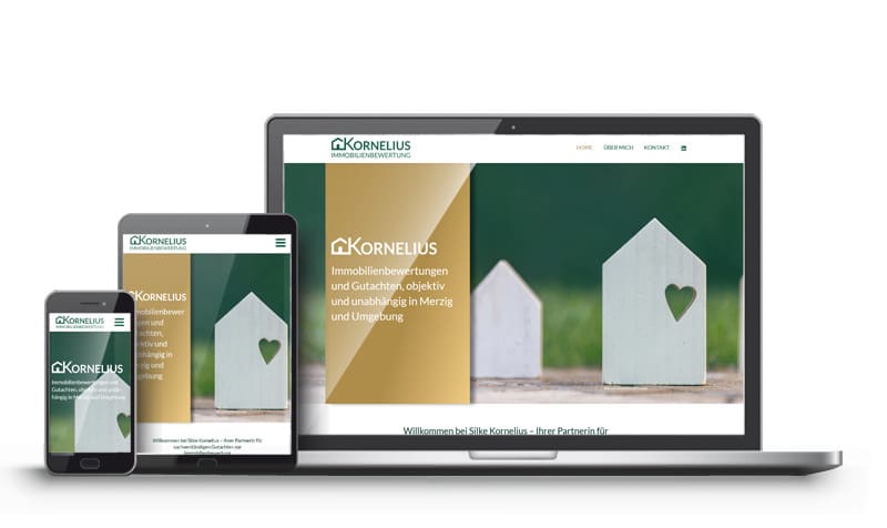Referenz Webdesign - Kornelius Immobiliengutachten